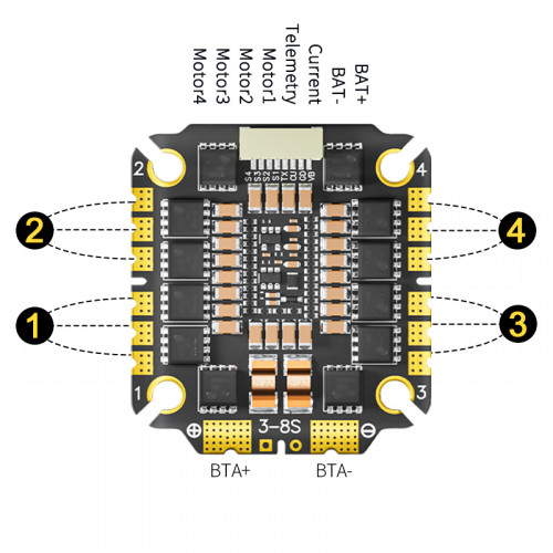 Aocoda-RC 3065 AM32 32Bit 65A 4-IN-1 ESC