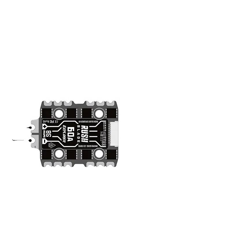 Rushfpv Rush Blade 60A Explorer Blheli_32 4in1 Brushless ESC 20X20mm 3-8s for RC Fpv Racing Drone