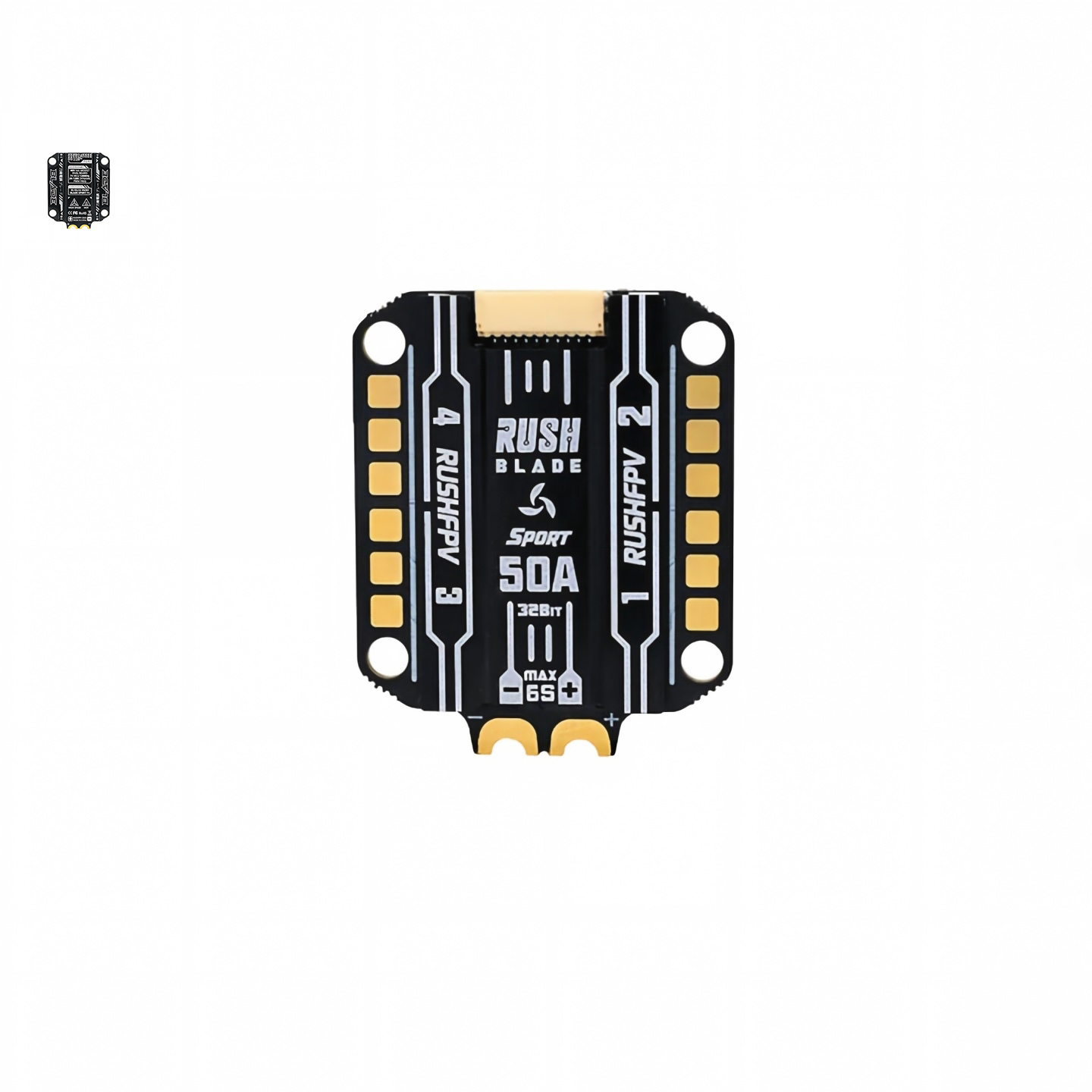Rushfpv Rush Blade 50A Sport F4 ESC 3 6s Lipo 30.5×30.5mm Blheli 32 Freestyle Fpv Drone Parts
