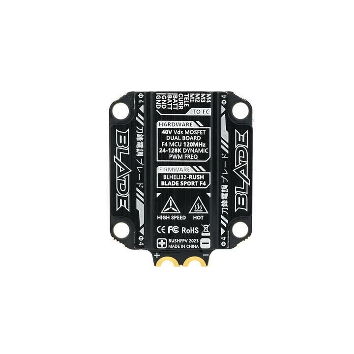 Rushfpv Rush Blade 50A Sport F4 ESC 3 6s Lipo 30.5×30.5mm Blheli 32 Freestyle Fpv Drone Parts