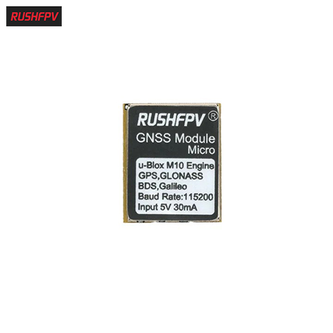 Rushfpv Gnss Micro GPS Module U Blox M10 Multi Gnss 10Hz 2.4G Ultra Tiny Positioning Module for Fpv Long Range Drone GPS