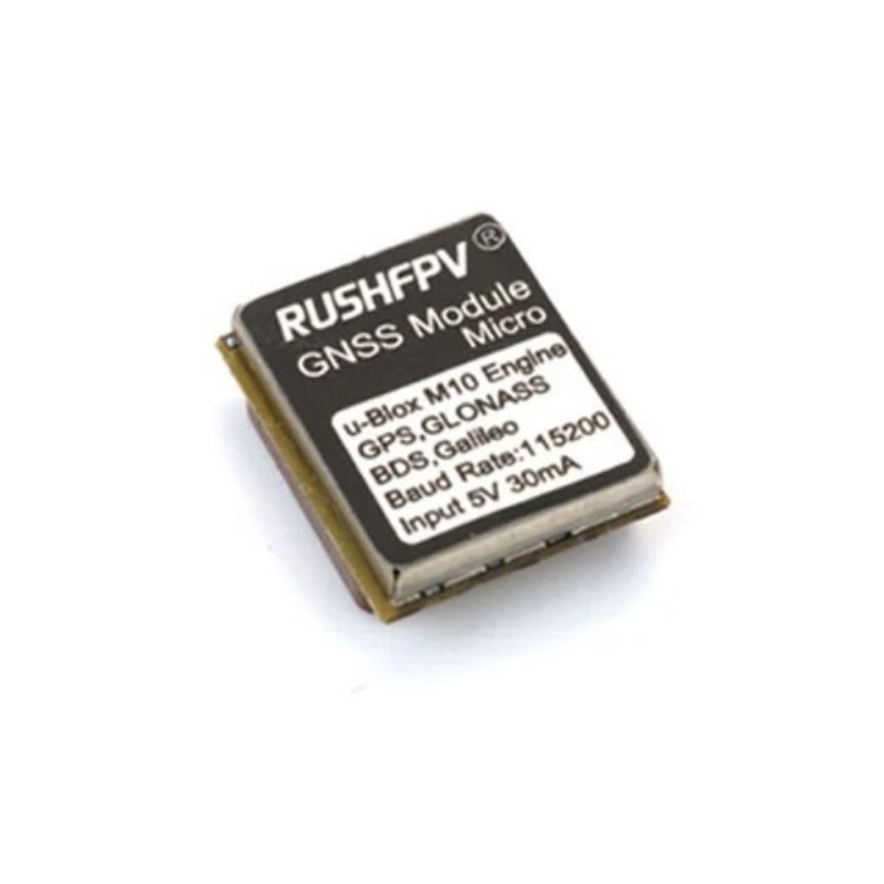 Rushfpv Gnss Micro GPS Module U Blox M10 Multi Gnss 10Hz 2.4G Ultra Tiny Positioning Module for Fpv Long Range Drone GPS