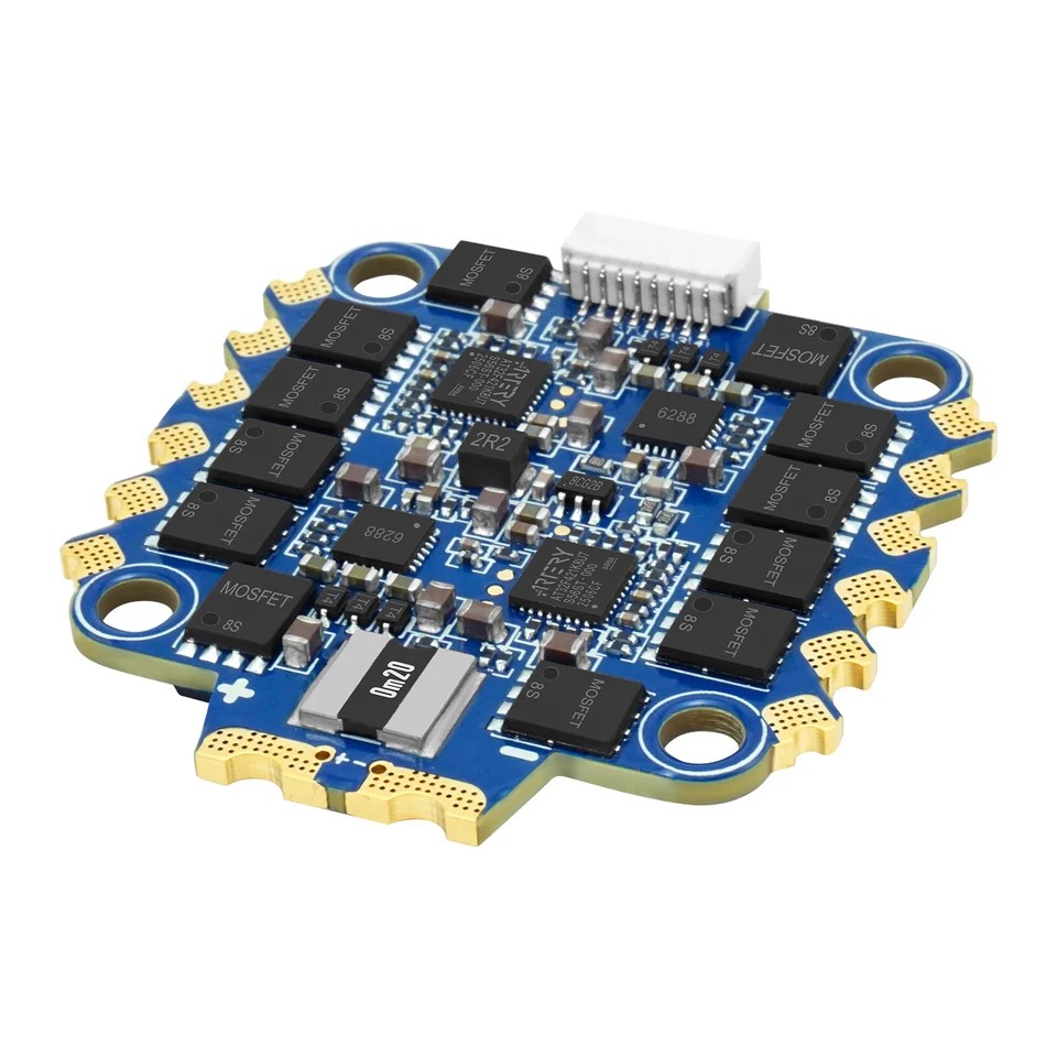 SEQURE Blueson A2 6S 65A ESC with AM32 or BLHeli_32 Firmware 128KHz 4IN1 ESC for FPV Drones Racing and Freestyle