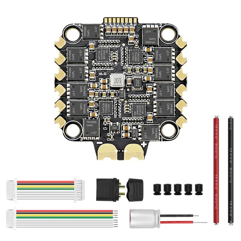 SEQURE E70 G2 2-8S 70A BLHeli_32 Firmware 128K 4 IN 1 ESC for FPV Racing Drone Racing and Freestyle