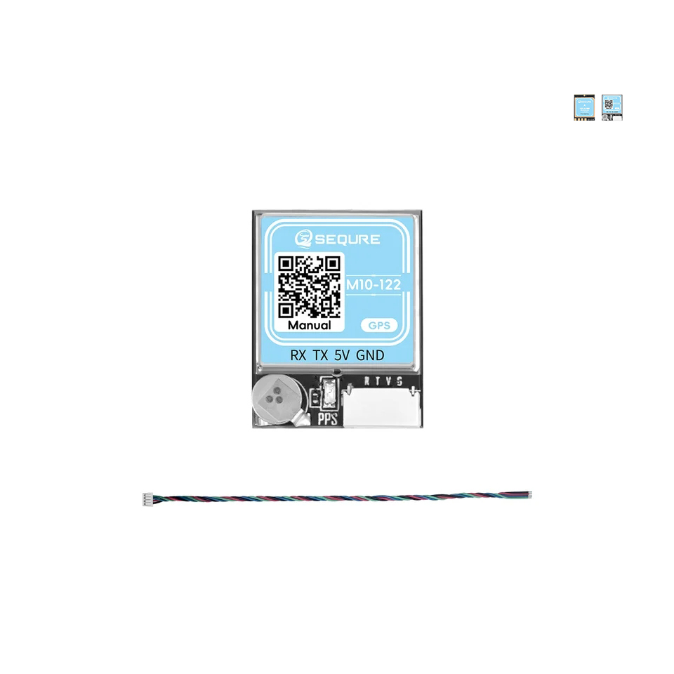 SEQURE M10-122 GPS Small Size Fast Positioning Betaflight INVA Ardupilot Fixed-wing Racing Drone FPV Return QMC5883 Compass