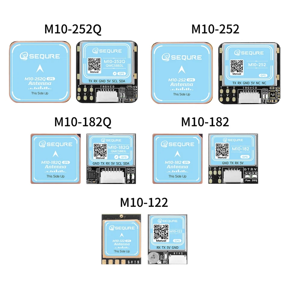 SEQURE M10-122 GPS Small Size Fast Positioning Betaflight INVA Ardupilot Fixed-wing Racing Drone FPV Return QMC5883 Compass