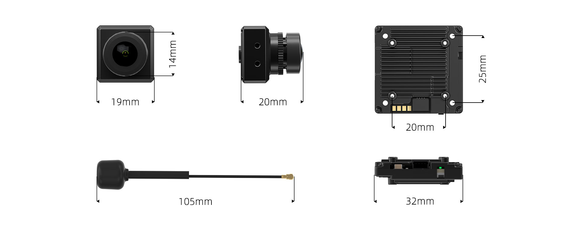Walksnail Avatar HD PRO Kit High Frame Starlight Night Vision Camera Built-in Gyroscope Built-in 32g Storage for Fpv Drones