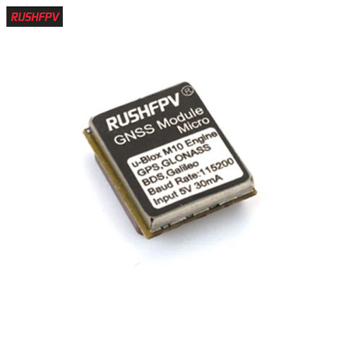 Rushfpv Gnss Micro GPS Module U Blox M10 Multi Gnss 10Hz 2.4G Ultra Tiny Positioning Module for Fpv Long Range Drone GPS