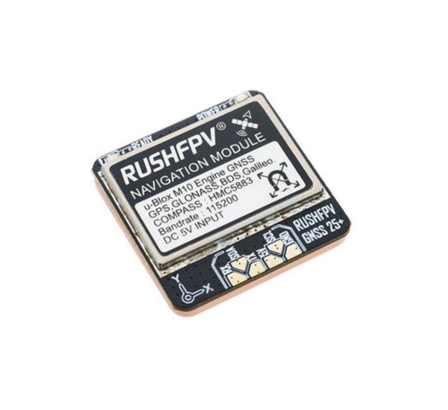 Rushfpv Gnss PRO Mini M10 GPS Module 10Hz 4.2g Built in Ceramic Antenna Hmc5883L Compass for Fpv Freestyle Long Range Drone