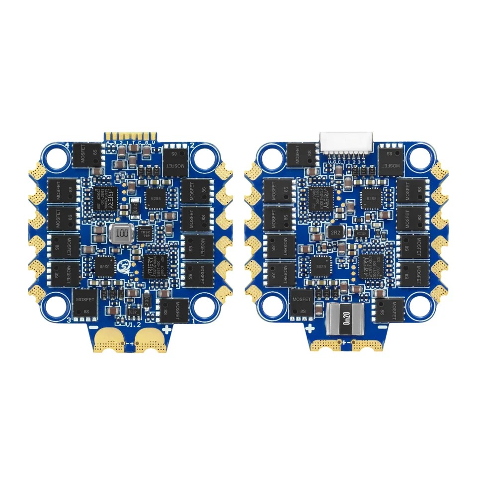 SEQURE Blueson A2 6S 65A ESC with AM32 or BLHeli_32 Firmware 128KHz 4IN1 ESC for FPV Drones Racing and Freestyle