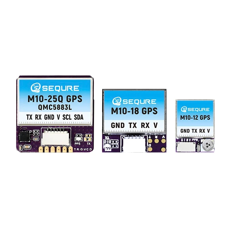 SEQURE M10-12 GPS Small Size Fast Positioning INVA BF Fixed-wing Racing Drone FPV Return QMC5883L Compass